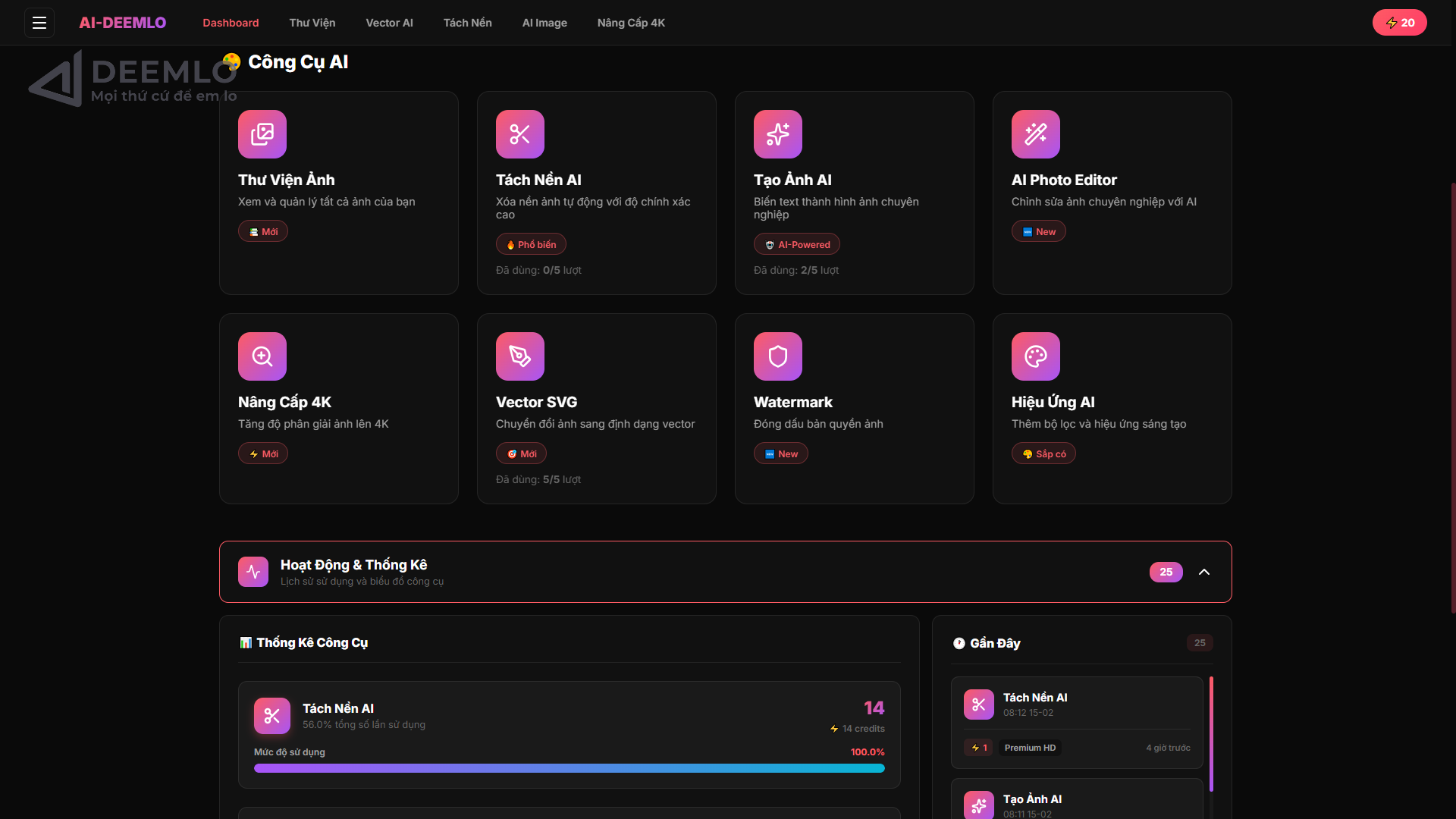 AI-DEEMLO – Công Cụ AI Tạo & Chỉnh Sửa Ảnh Tự Động