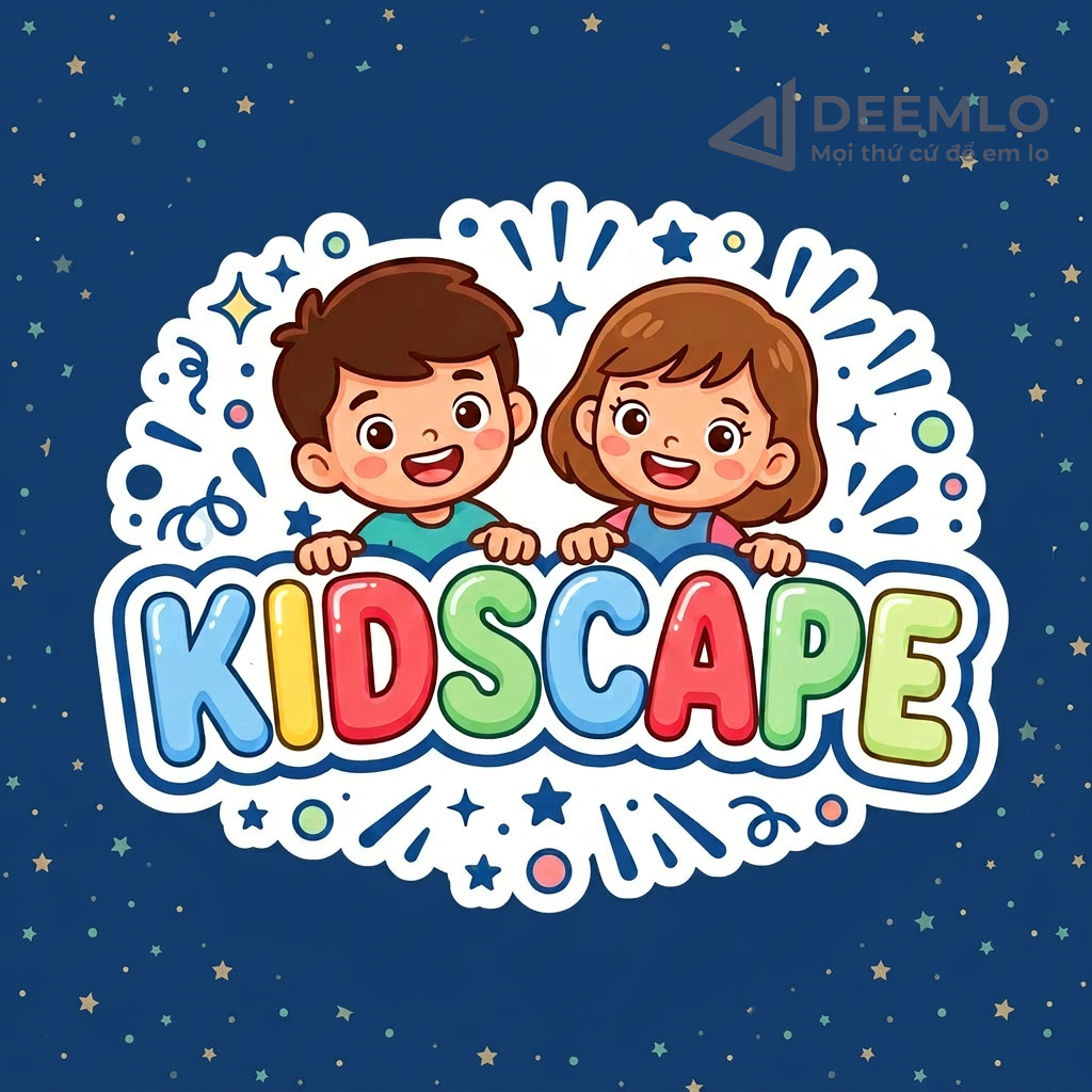 Thiết kế Logo Trẻ Em KIDSCAPE